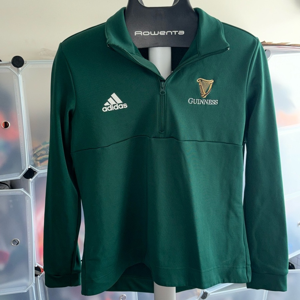 Adidas Zip Up Pullover w/ Guinness logo